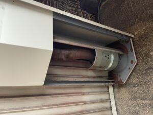 重かった手動シャッターの開閉が楽になりました！